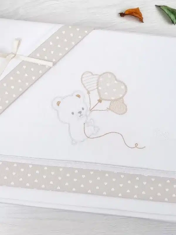 completo lenzuola lettino orsetto stelle