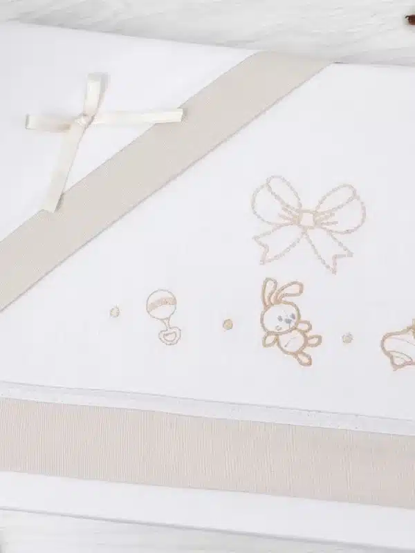 completo lenzuola lettino orsetto cuori