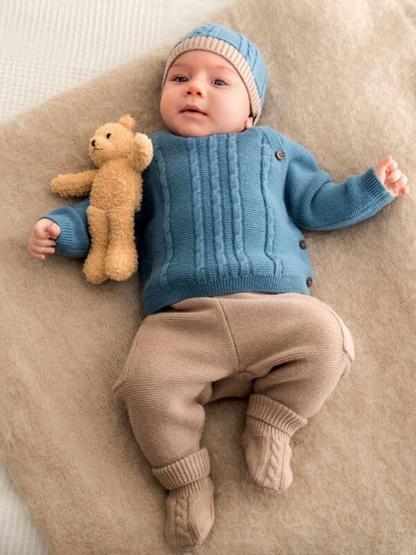 completo due pezzi maglia neonato