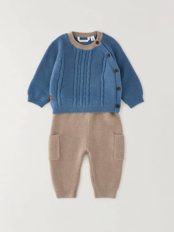 completo due pezzi maglia neonato