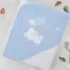 accappatoio quadrato neonato cuori