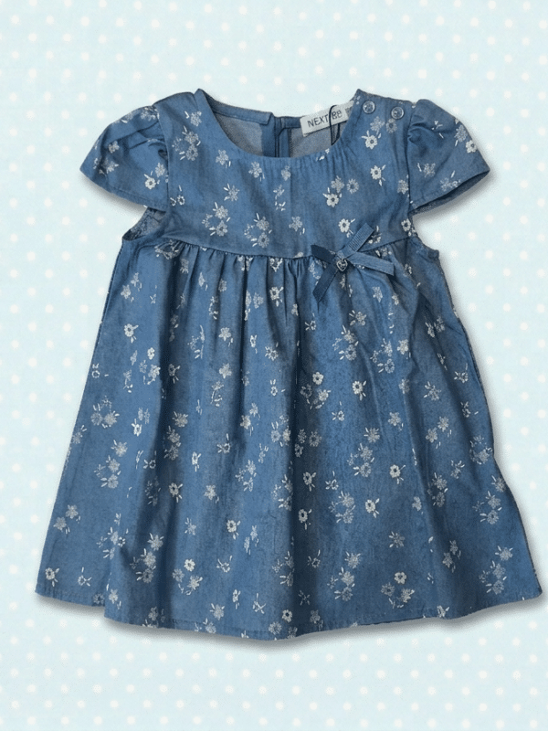 Vestito jeans leggero fiorellini