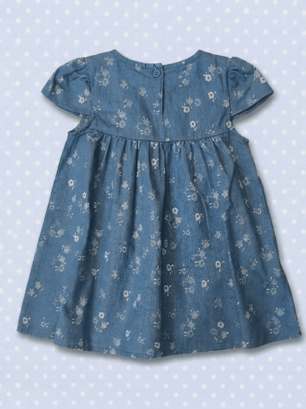 Vestito jeans leggero fiorellini