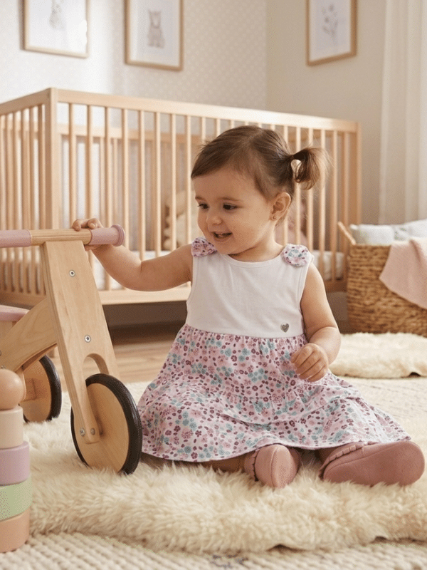 vestito leggero fiorellini neonata