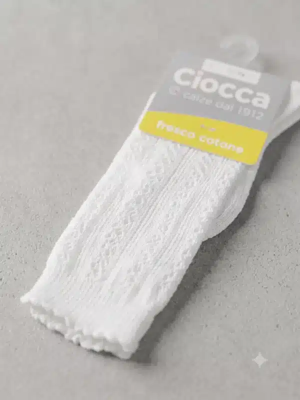 calze traforate neonato ciocca