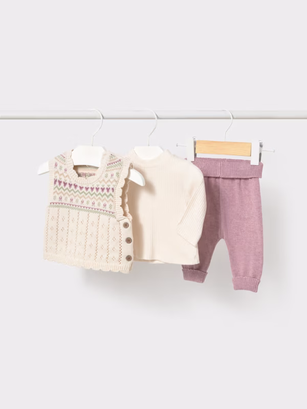 Completo neonata con gilet