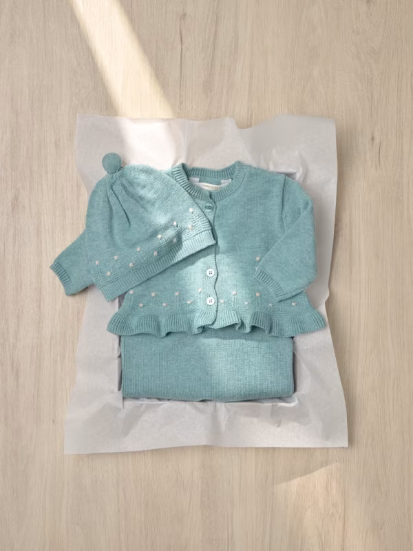 Completo ghettina e maglioncino neonata