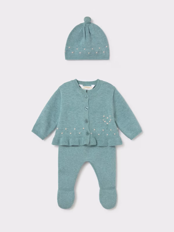 Completo ghettina e maglioncino neonata
