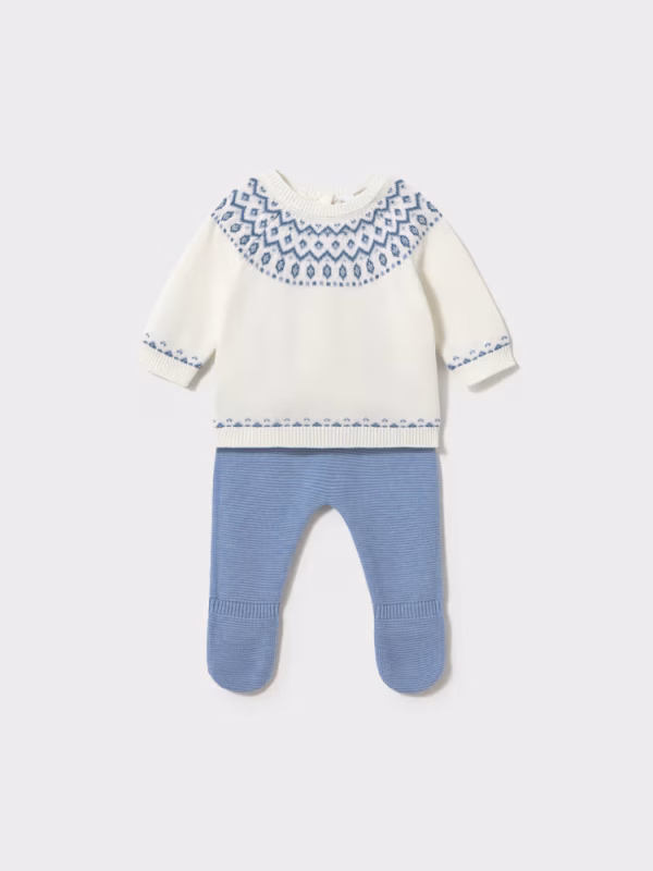 Completo ghettina e maglioncino neonato