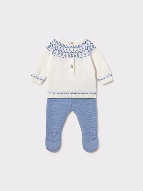 Completo ghettina e maglioncino neonato