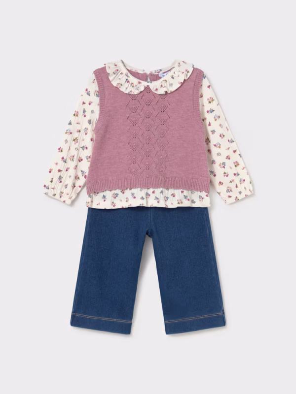 Completo pantalone blusa gilet