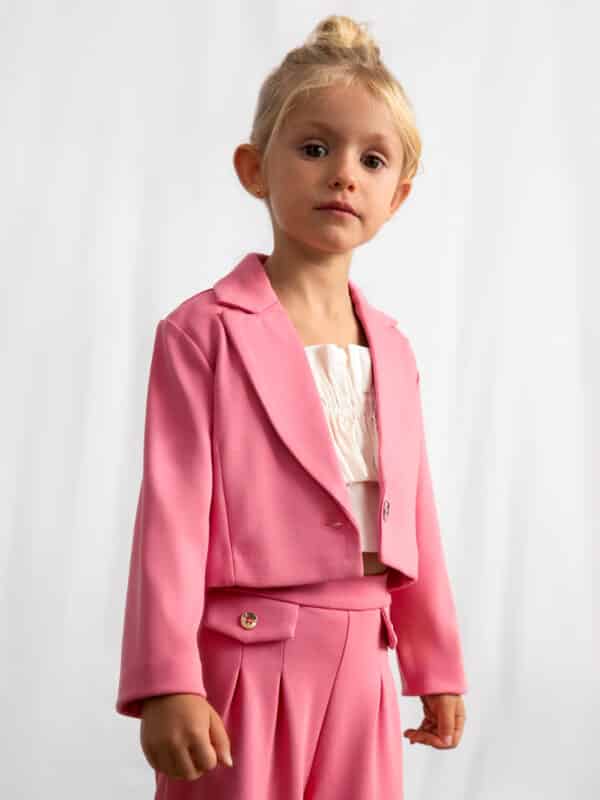 Giacca punto roma bambina