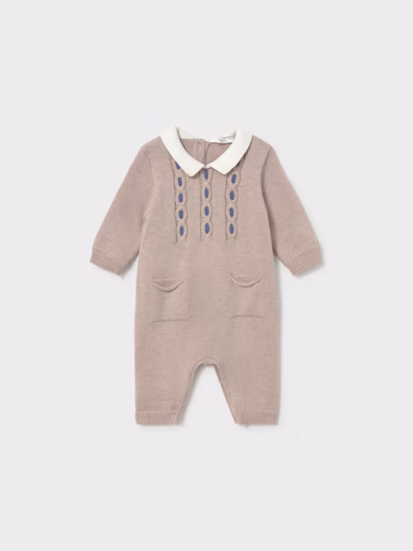 Pagliaccetto a maglia neonato