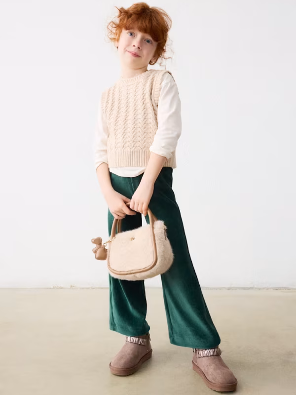 Pantalone velluto a costine bambina